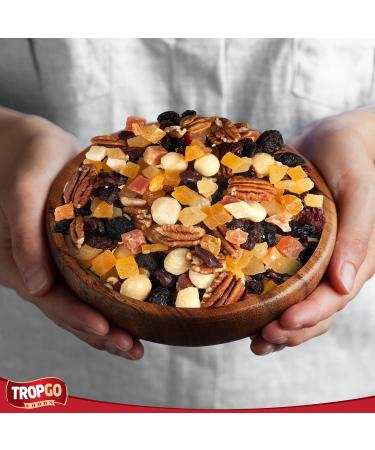 Tropgo Deluxe Mix 180gr - Mixed Nuts and Dried Fruits in a Resealable and Recyclable Nut Tub - Contains Fibre Protein and Essential Minerals - Wholesome Trail Mix - Healthy Snacks for All Ages - Buy Online on SooperMarket.com