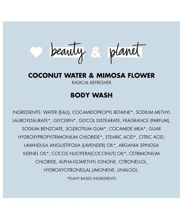 Love Beauty and Planet Coconut Water & Mimosa Flower Body Wash - 16 fl oz - Buy Online on SooperMarket.com