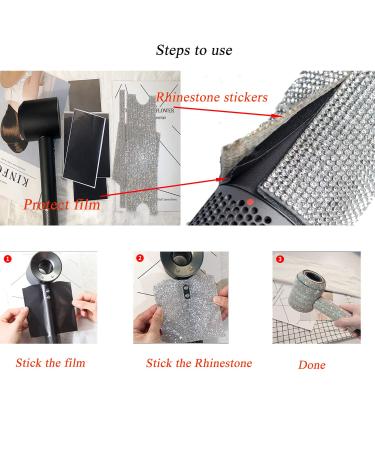 Self-Adhesive Bling Crystal Rhinestone Stickers for Dyson Supersonic Hair Dryer - Colorful Diamond Stone Decals & Protectors | International Shipping Available - Buy Online on SooperMarket.com
