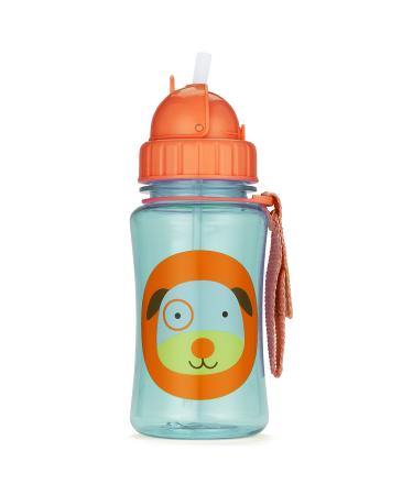Skip Hop Toddler Sippy Cup with Straw  Zoo Straw Bottle  Dog