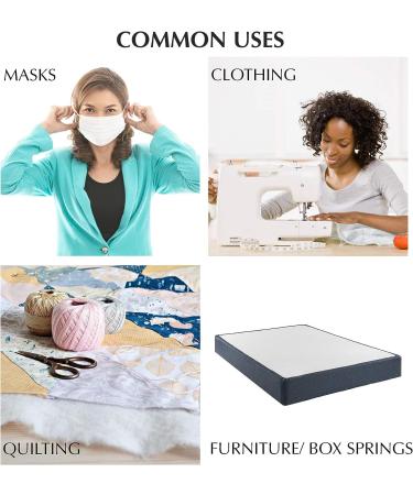 House2Home 60 x 3 Yards Nonwoven Polypropylene Fabric | Medium Weight Sewing Interfacing & Filter Material - Buy Online on SooperMarket.com