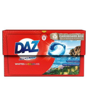 Daz All-in-1 PODs Laundry Detergent Washing Liquid Tablets / Capsules 140 Washes (4x35) For Whites & Colours Removes Stains For a Clean & Crisp Freshness 140 (4x35) Washes