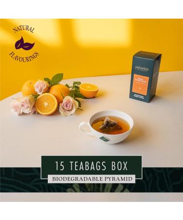 PekoeTea Edinburgh Orange Blossom Oolong Tea - Taiwanese Luxury Blend - 15 Tea Bags - Buy Online on SooperMarket.com