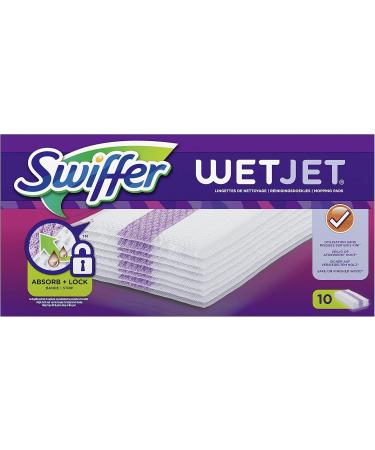 Swiffer WetJet Refill Cloths - Versatile Cleaning for All Floor Types | 1 x 10 Pack - International Shipping Available - Buy Online on SooperMarket.com