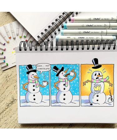 Ohuhu Pastel Markers Brush Tip - 48 Sweet Pastel Colors - Dual Tipped Alcohol Markers for Artists - Honolulu - Buy Online on SooperMarket.com