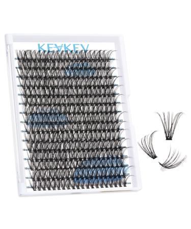 300 Pcs Individual Lashes Lash Clusters DIY Lash Extension Cluster Lashes that Look Like Eyelash Extensions Self Applicaton at Home Volume Dramtic Look(40D D-18mm) D-18mm 40D