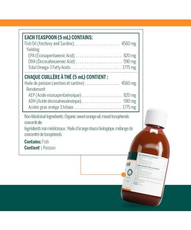 Genestra Brands - Super EFA Liquid - Omega-3 Fatty Acids EPA and DHA for Cardiovascular Brain Eye and Nerve Support* - 200 ml Liquid - Natural Orange Flavour - Buy Online on SooperMarket.com