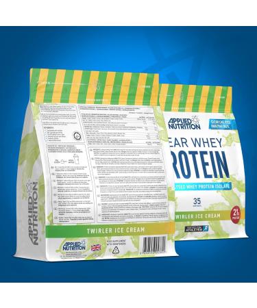 Applied Nutrition Clear Whey Protein Isolate 875g - 35 Servings (Twirler Ice Cream) | 21g Protein | White Twirler Ice Cream - Buy Online on SooperMarket.com