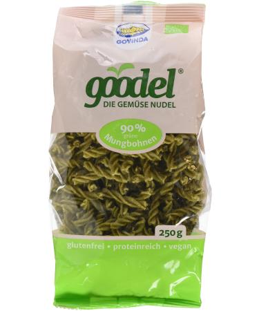 Govinda goodel Fusilli green mung beans pack of 3 (3 x 250 g)