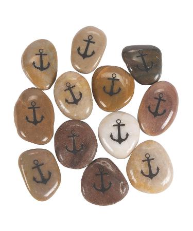 Hope Anchors The Soul Worry Stones - Home Decor - 12 Pieces