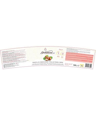 Dolcincasa-Com 100% Pure Roasted Hazelnut Cream - Gluten-Free Ice Cream & Coffee Topping (500g) | All-Natural Confectionery Filling - Buy Online on SooperMarket.com