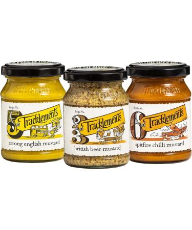 Mustard Bundle with Tracklements Strong English Mustard 140g British Beer Mustard 140g and Spitfire Chilli Mustard 140g (Pack of 3) - Buy Online on SooperMarket.com
