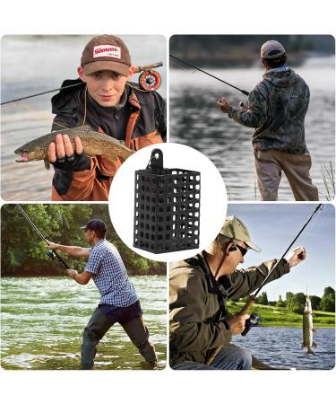 Anseom 6-Piece Metal Fishing Feeder Basket Set | Lead-Free Forage Baskets with Weights (10g 20g 40g 50g 60g) - Ideal for International Shipping - Buy Online on SooperMarket.com