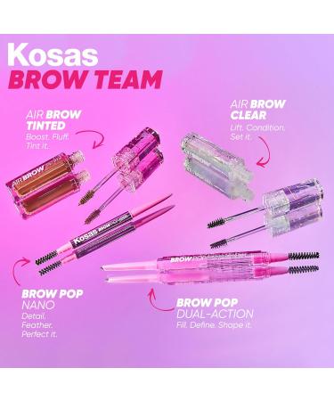 Kosas Brow Pop Nano Ultra-Fine Detailing Pencil - Brown Black | Precision Eyebrow Pencil | Free International Shipping - Buy Online on SooperMarket.com