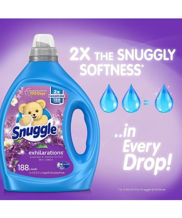 Snuggle Exhilarations Lavender and Vanilla Orchid Liquid Fabric Softener - 2X Concentrated, 188 Loads - Buy Online on SooperMarket.com