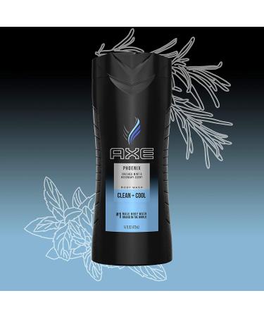 Axe Phoenix Body Wash - Crushed Mint & Rosemary 16 fl oz | Refreshing Men's Shower Gel - Buy Online on SooperMarket.com