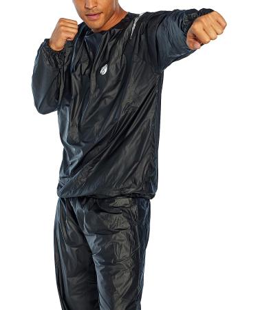Bally Total Fitness Men's Sauna Suit in Black - Size Large-X-Large - Buy Online on SooperMarket.com