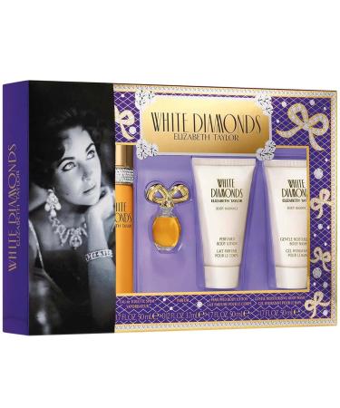 Elizabeth Taylor White Diamonds Perfume for Women Gift Set - 4 PC 1.7 Fl. oz 1.7 Fl Oz (Pack of 4) - Buy Online on SooperMarket.com