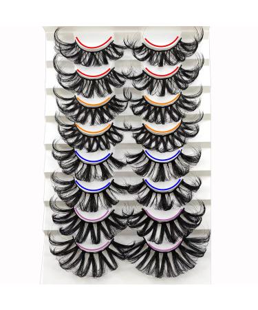 25mm 3D Fluffy Mink Lashes - 8 Pairs of Dramatic Faux Mink Eyelashes for Big Eye Makeup | Heracks - Buy Online on SooperMarket.com