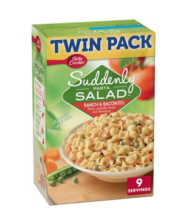 Betty Crocker Suddenly Pasta Salad, Ranch & Bacon, Twin Pack, 15 oz Ranch and Bacon