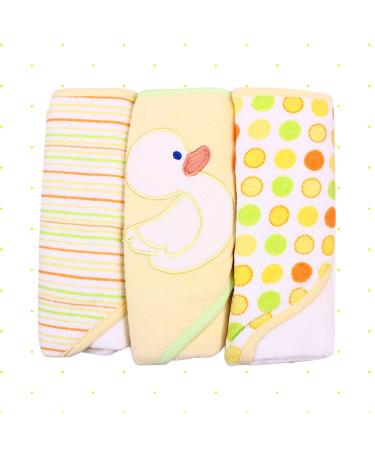 Spasilk Baby 3 Pack Soft Terry Hooded Towel Set for Newborn Boys and Girls - Yellow - Buy Online on SooperMarket.com