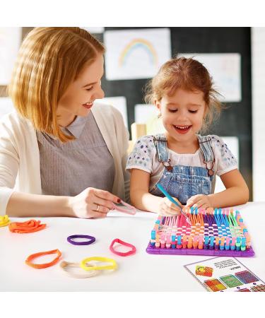 DAI Weaving Loom Kit for Kids and Adults - Potholder Loops Toys - Beginners Knitting Set with Metal Crochet Hooks - Ages 6-12 - Buy Online on SooperMarket.com