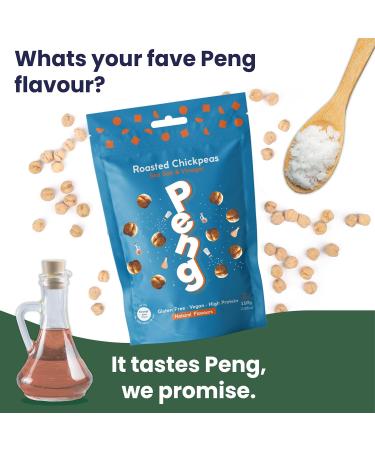 Peng Roasted Chickpeas Snack (110g) - Plant-Based High Protein Sea Salt & Vinegar Flavor - Buy Online on SooperMarket.com