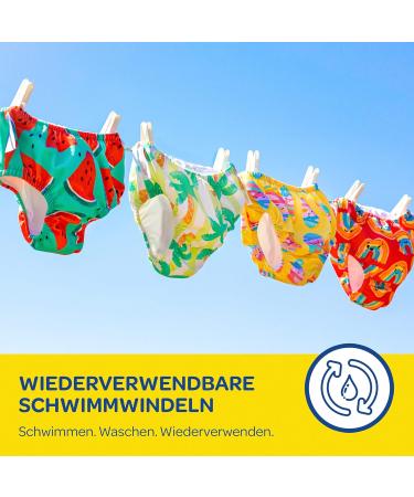 Huggies Little Swimmers Reusable Swim Diapers Size 3-4 Tropical (11-14 kg) - Best for International Shipping - Buy Online on SooperMarket.com