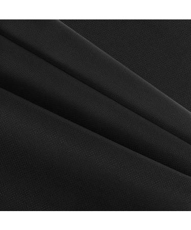 Caydo 18 Count Aida Cloth Black Aida Cross Stitch Aida Cloth for Handmade Cross Stitch Fabric Needlework 39 x 60 inch