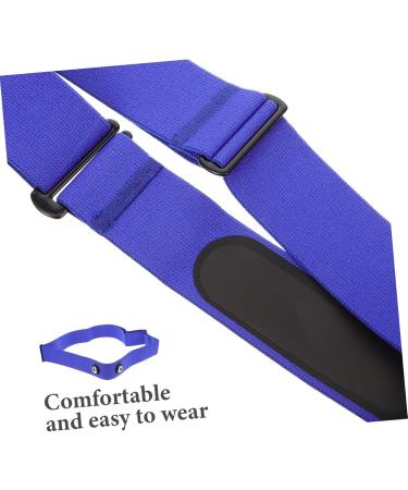 Yarnow Multi-Purpose Sports Belt for Cycling & Heart Rate Monitoring - Durable Nylon Device Holder - 17cm x 3cm - Blue - Buy Online on SooperMarket.com