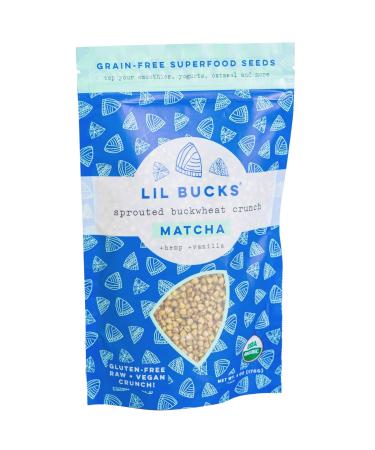Lil Bucks Sprouted Buckwheat Groats Raw Organic, Grain-Free Granola (MATCHA, 1 Pack) MATCHA 6 Ounce (Pack of 1)