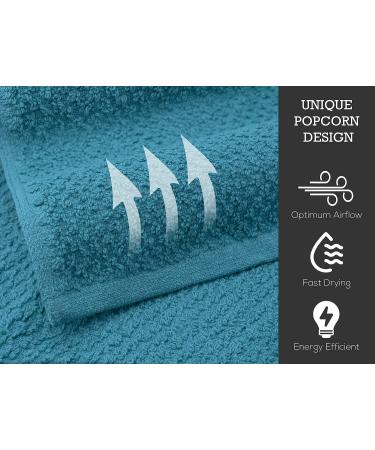 Tukasa Linens 16 Pack Cotton Washcloths - 12x12 Inches - Highly Absorbent Face and Body Towels - Multipurpose and Lightweight - Travel and Bath Towel - Multi-Color - Buy Online on SooperMarket.com