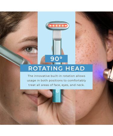 Laduora 5-in-1 Dual Color Facial Wand Kit for Face and Neck | Anti-Aging Microcurrent Device | Lift and Firm Skin | Turquoise - Buy Online on SooperMarket.com