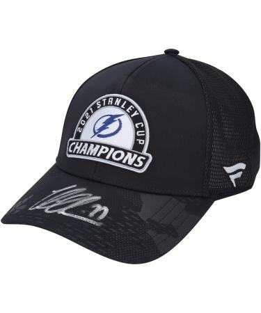 Victor Hedman Tampa Bay Lightning 2021 Stanley Cup Champions Autographed Locker Room Cap - Autographed NHL Hats
