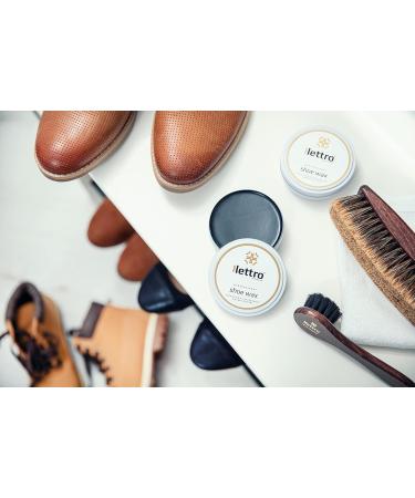 Lettro Shoe Wax 100ml - Professional Quality Polish for Smooth Leather - Black 118 - Buy Online on SooperMarket.com