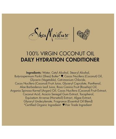 SheaMoisture Daily Hydrating Conditioner - 100% Virgin Coconut Oil, Sulfate-Free - 13 oz - Buy Online on SooperMarket.com