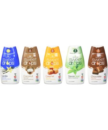 SweetLeaf Sweet Drops Liquid Stevia Variety 5 Pack 1.7 fl. oz each
