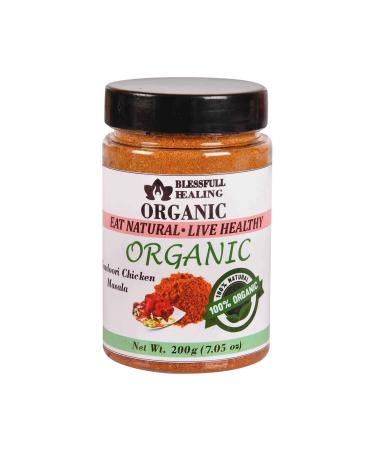 Blessfull Healing Organic Tandoori Chicken Masala 200 Gram Airtight Container (Packing May Vary) 200 Gram 7.05 oz