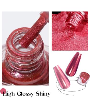 MIZHSE Nail Glitters Chrome Powder | Shiny Magic Mirror Effect | Soak off UV LED 10ml | DIY MJY007 - Buy Online on SooperMarket.com