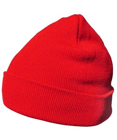 DonDon hat men's hat women's winter hat beanie classic design one size red