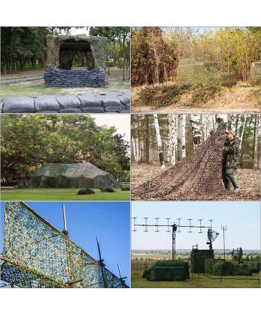 Fousam Camo Netting 5ft*13.12ft - Camouflage Military Hunting Nets for Hunting Blind Covering, Shooting, Camping, Party - Lightweight & Durable - Woodland Desert Cp Multicam - Buy Online on SooperMarket.com