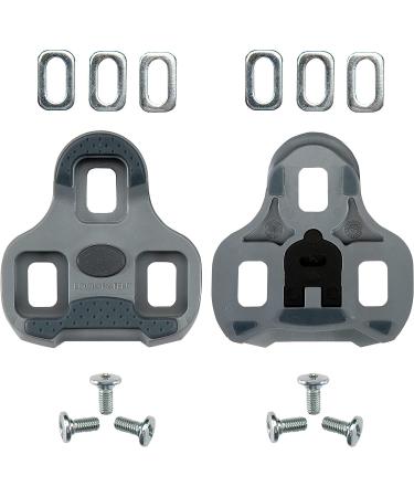 LOOK KEO Grip Cycling Cleats w/ Memory Positioner - Anti-Slip TPU Surface - Gray Color - 4.5 Angular Freedom - Buy Online on SooperMarket.com