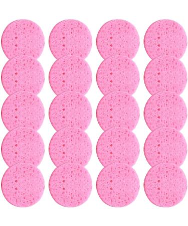 Teksome Face Wash Sponges | Wood Pulp Cotton Skincare Sponges | Cosmetic Spa Sponges Makeup Remover Cleansing Pads for Personal Spa Esthetician Use 20 Pieces - Buy Online on SooperMarket.com