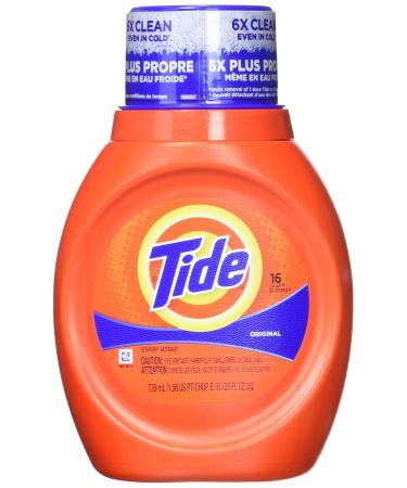 Tide 760838 Liquid Laundry Detergent Original 16 Loads 25 fl oz