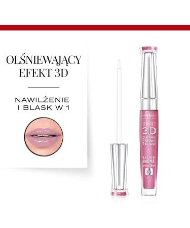 Bourjois Effect 3D Lip Gloss 20 Rose Symphonic - High-shine Formula for Gorgeous Lips - Buy Online on SooperMarket.com