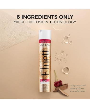 L'Oreal Paris Hair Care Elnett Satin Extra Strong Hold Hairspray For Color Treated Hair Long Lasting Plus Humidity Resistant Hair Spray 11 oz (Pack of 2) Fresh 11 Ounce (Pack of 2) - Buy Online on SooperMarket.com