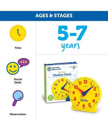 Big Time Learning 12-Hour Learning Watch - Interactive Clock for Kids | Educational Time Management Tool for Children Aged 5+ - Buy Online on SooperMarket.com
