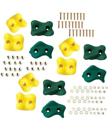 Swing-N-Slide Climbing Rocks Set - 12-Piece Kit with Hardware for Outdoor Playsets - Buy Online on SooperMarket.com