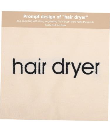 Gogogmee 2pcs Hair Dryer Storage Bag Toiletry Hair Dryer Dust Bag Pouches Store Blowdryer Bag Fabric Beige - Buy Online on SooperMarket.com