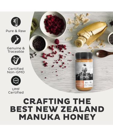 Steens Manuka Honey MGO 515+ UMF 15+ - 100% Certified Raw Manuka - 500g - Buy Online on SooperMarket.com